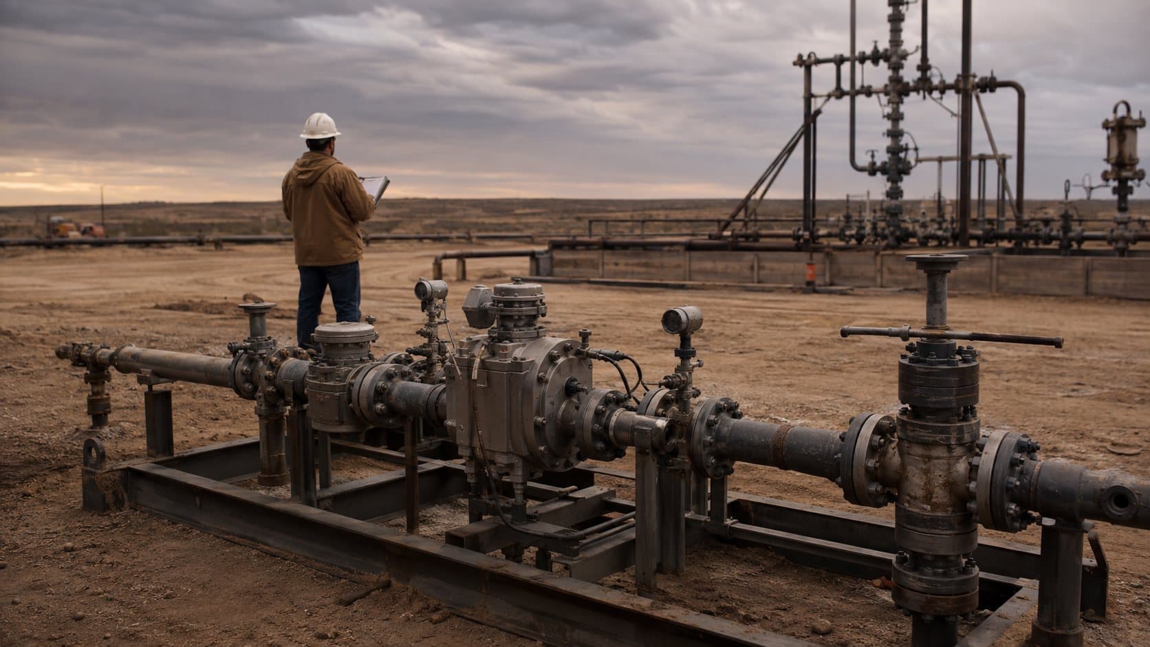 Multiphase flow meter skid at a wellsite manifold